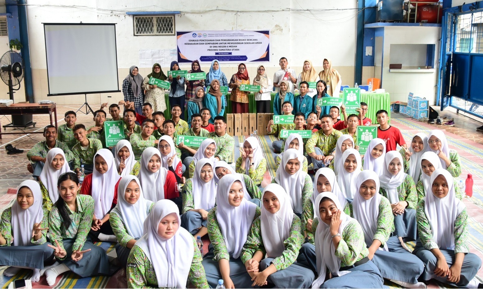 Dosen Unimed Gelar Edukasi Mitigasi Bencana di SMAN 6 Medan